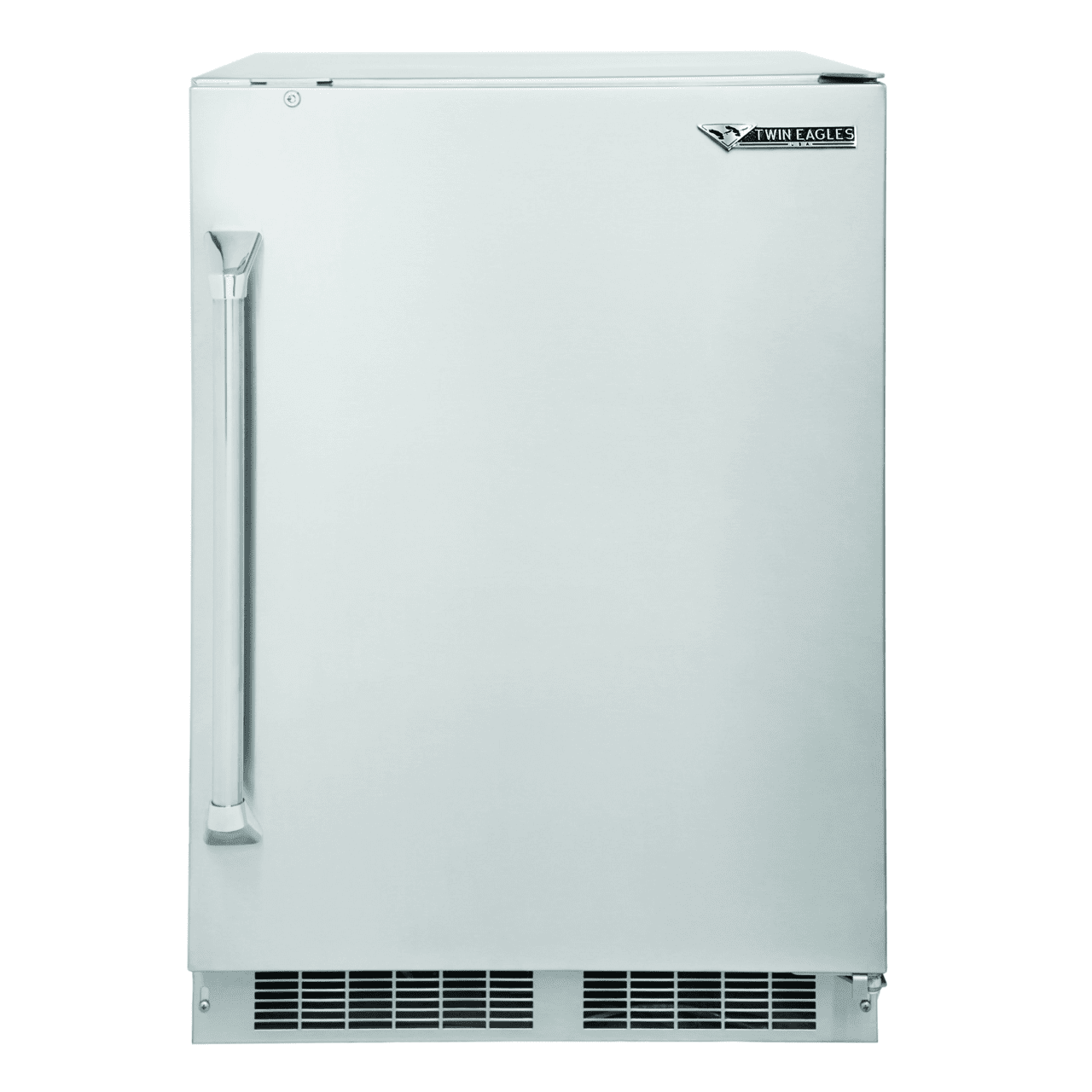 Twin Eagles 24" Stainless Steel Outdoor Refrigerator with Lock (Right Hinge)