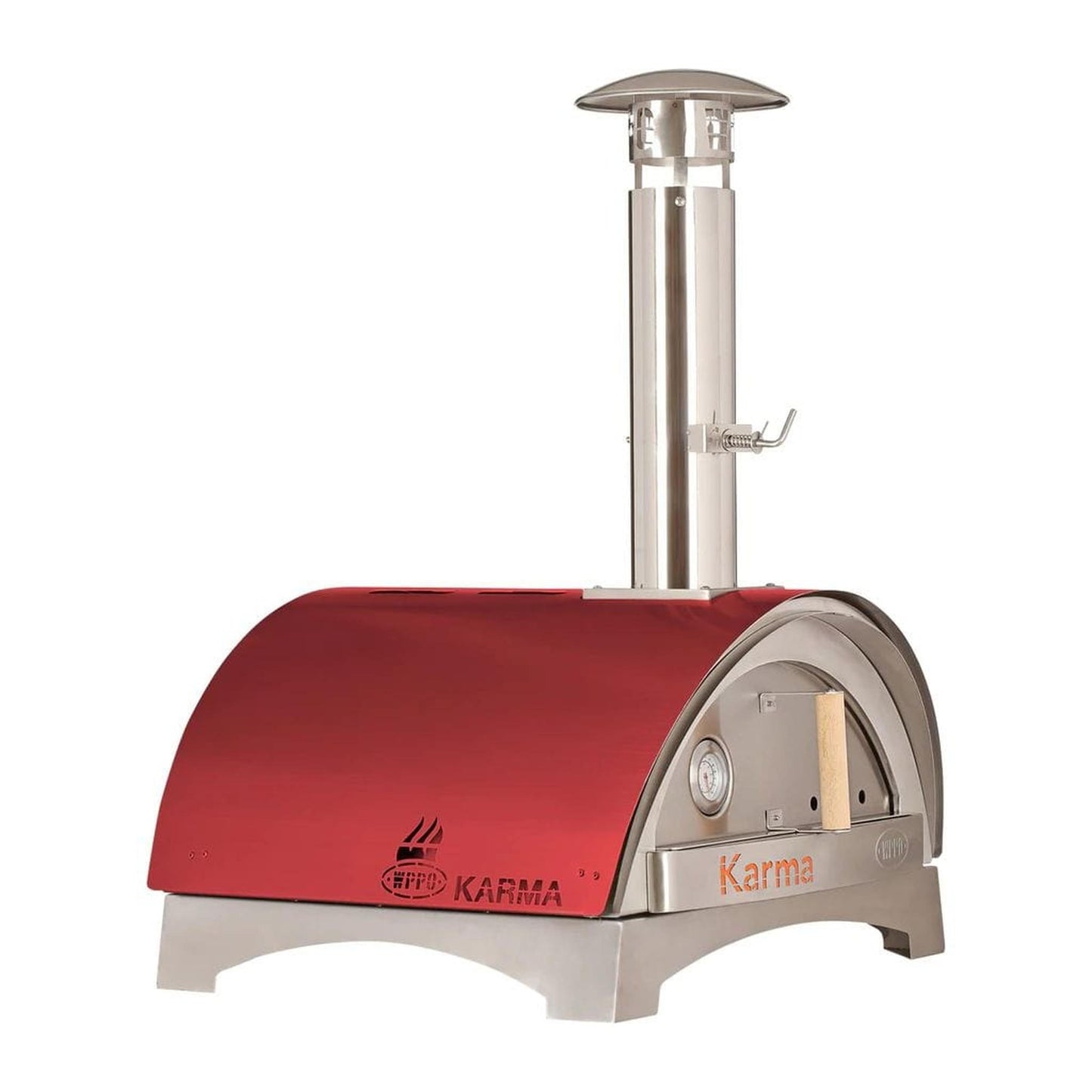 WPPO 25" Stainless Steel Karma Wood Fired Ovens with Counter-Top Base