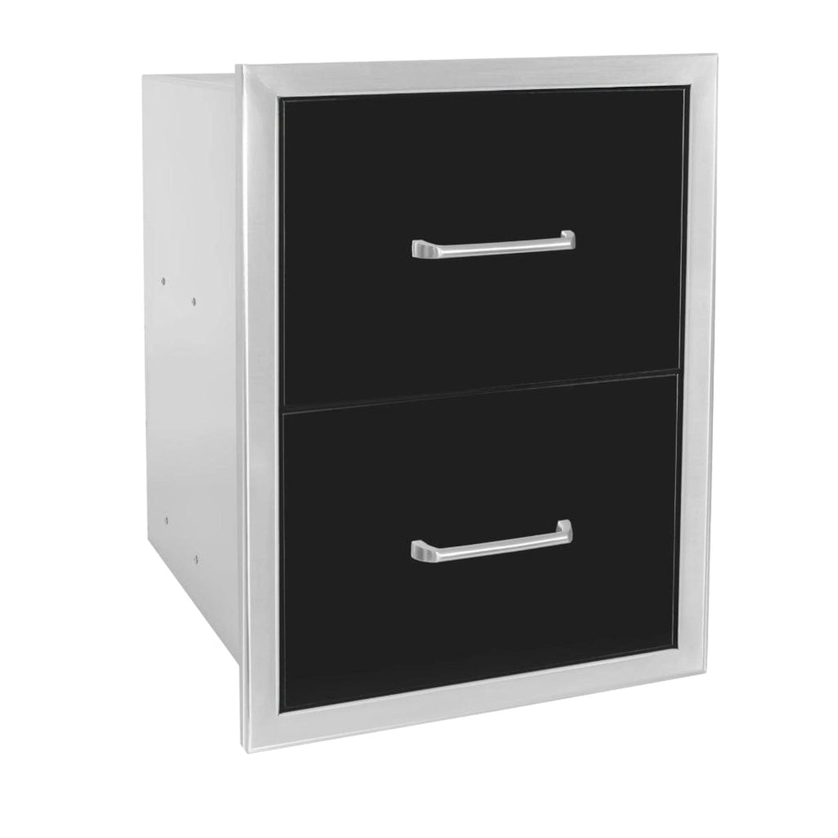 Wildfire 16" x 22" Black Stainless Steel Outdoor Double Door