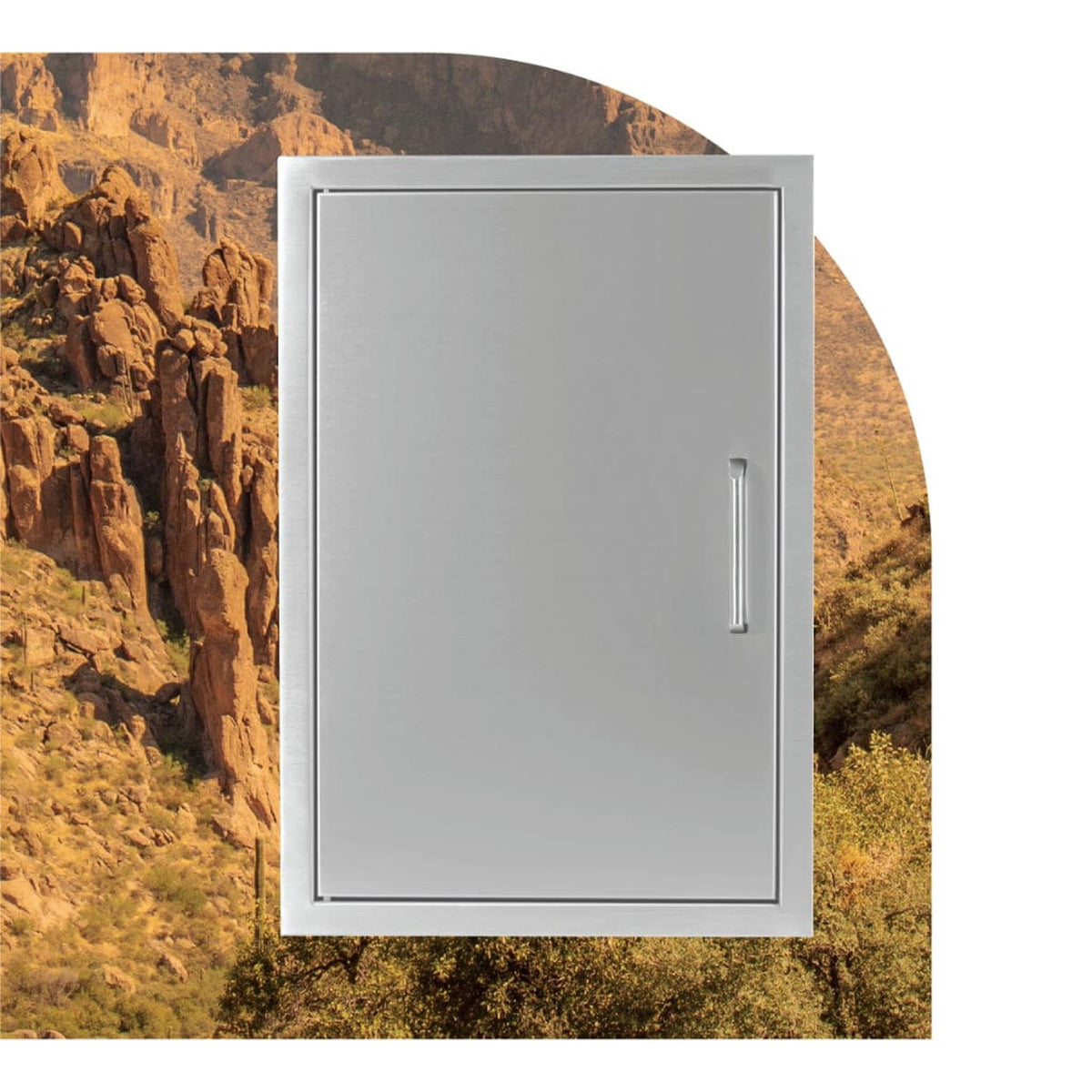 Wildfire 20" x 27" Stainless Steel Outdoor Vertical Single Door