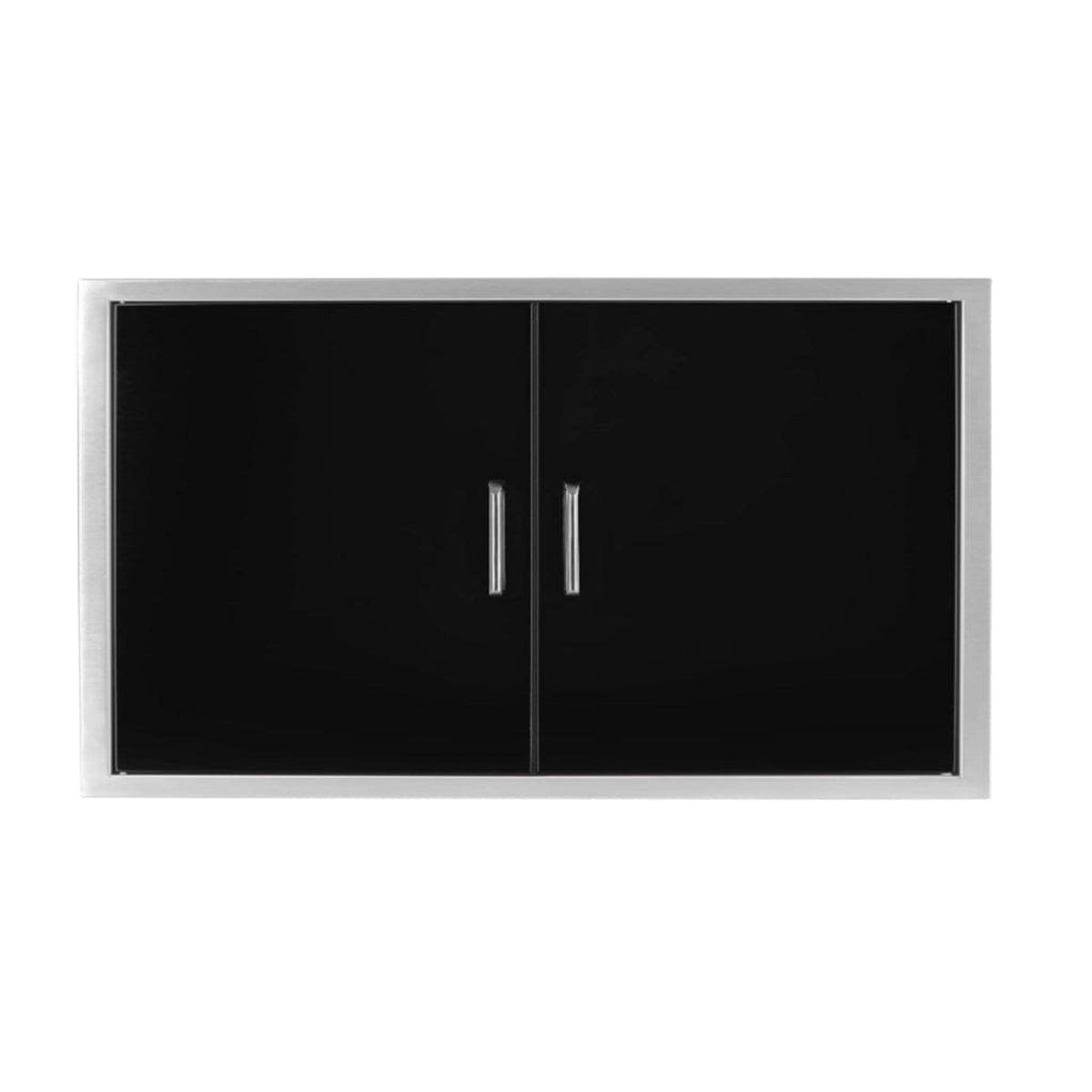 Wildfire 38" x 24" Black Stainless Steel Outdoor Double Door