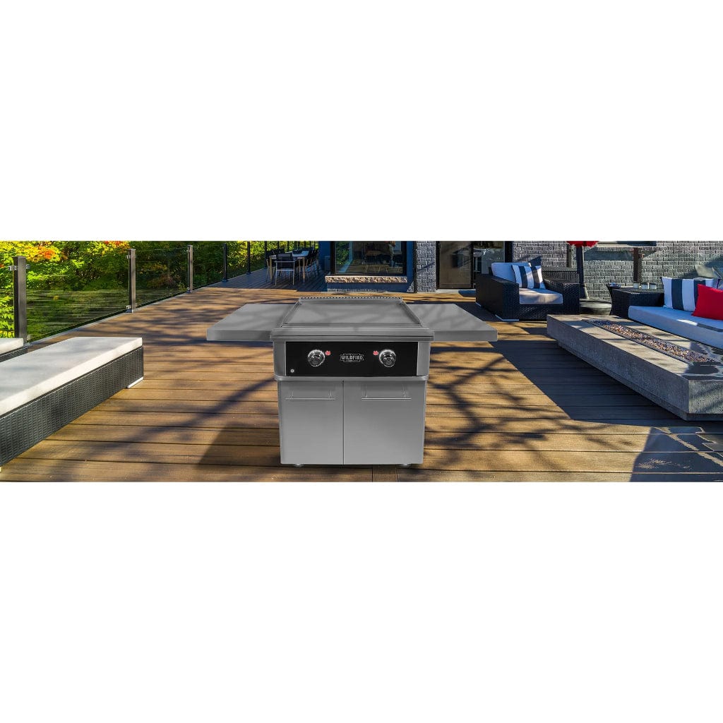 Wildfire Ranch Pro 30" Built-In Natural Gas Griddle With Stainless Steel Cart