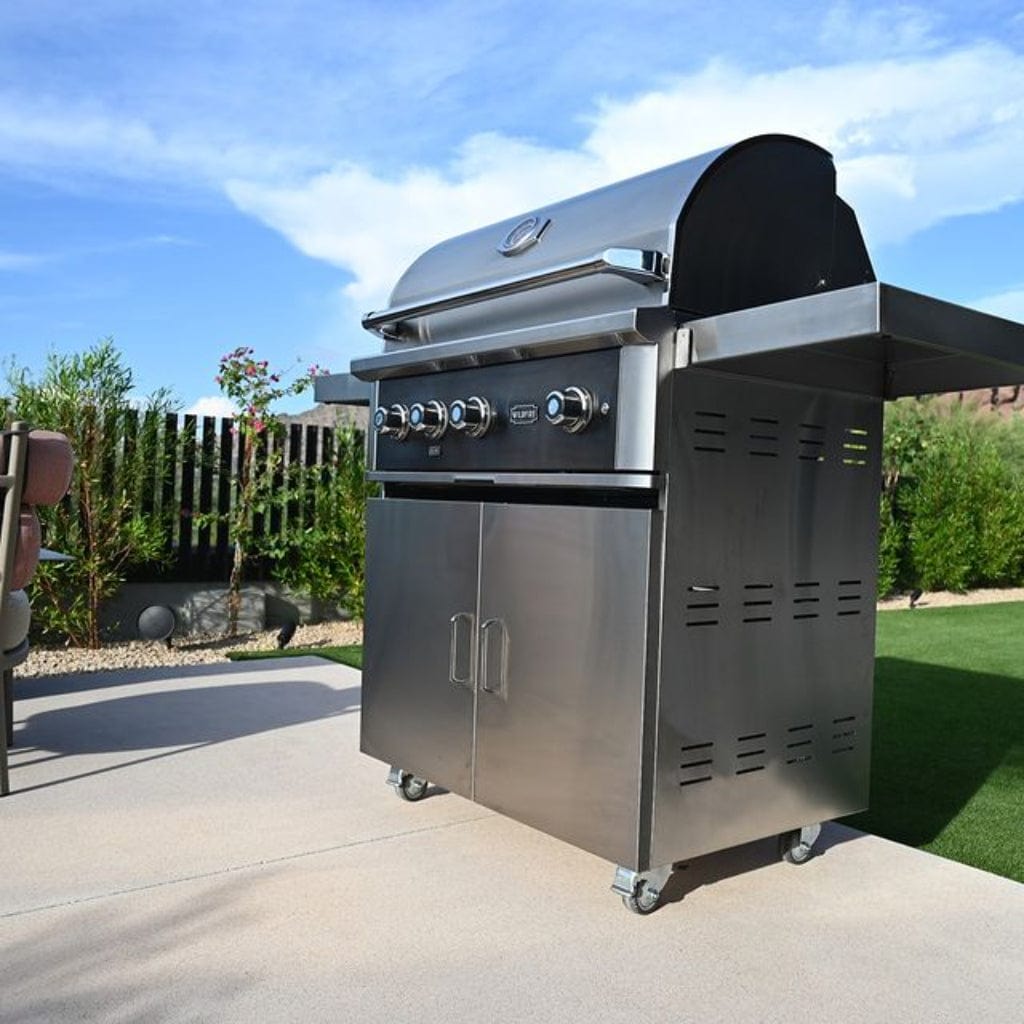 Wildfire Ranch Pro 36" Built-In Natural Gas Grill With Stainless Steel Cart