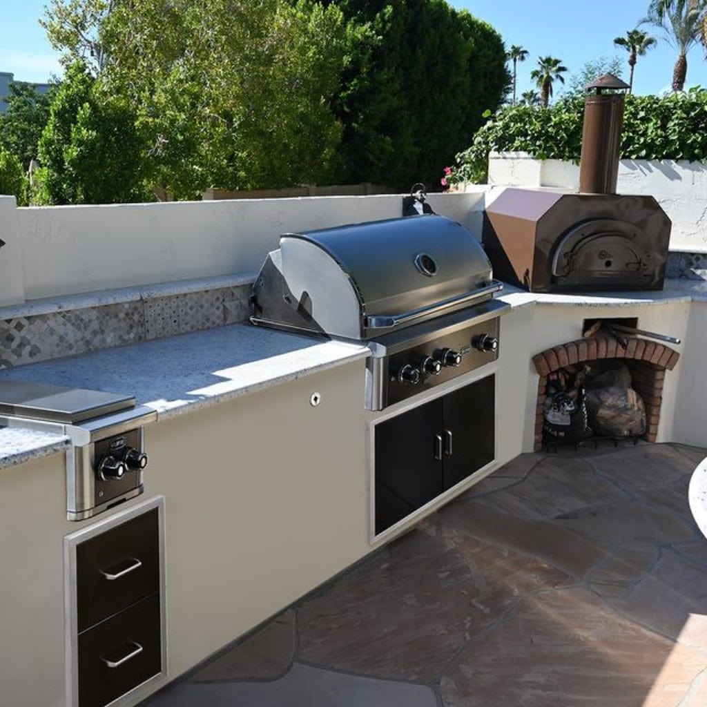 Wildfire Ranch Pro 36" Black Stainless Steel Built-In Natural Gas Grill