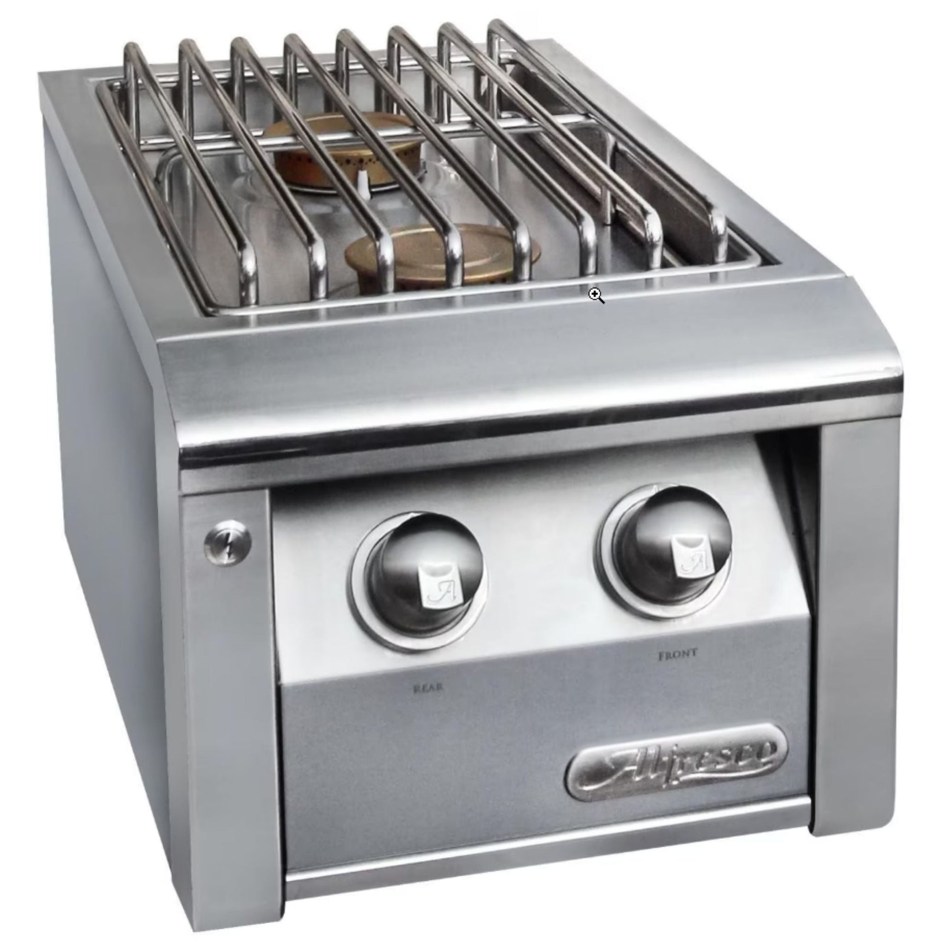Alfresco 14" Traffic Yellow Gloss Liquid Propane Built-in 2 Burner Unit