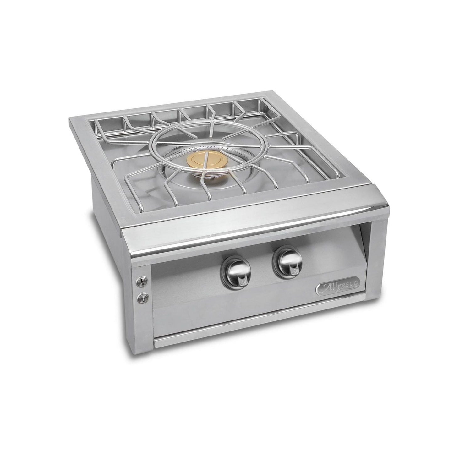 Alfresco 24" Jet Black Gloss Natural Gas VersaPower™ Cooker