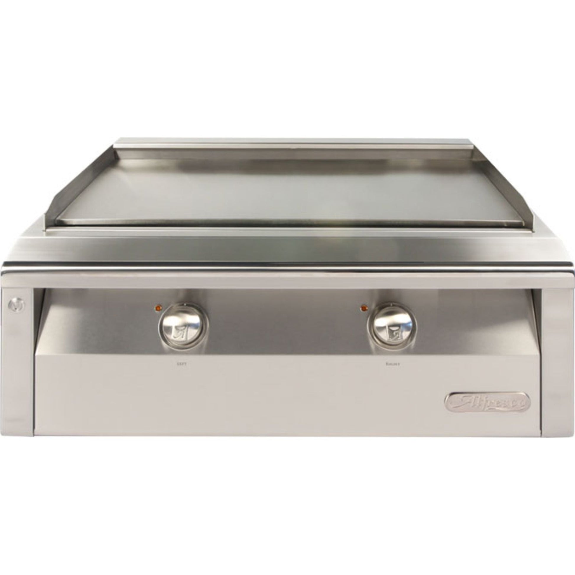 Alfresco 30" Signal White Gloss Dual Zone Natural Gas Griddle