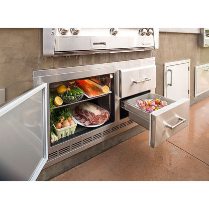 Alfresco 42" Refrigerator Mounted on 42" BBQ Cart