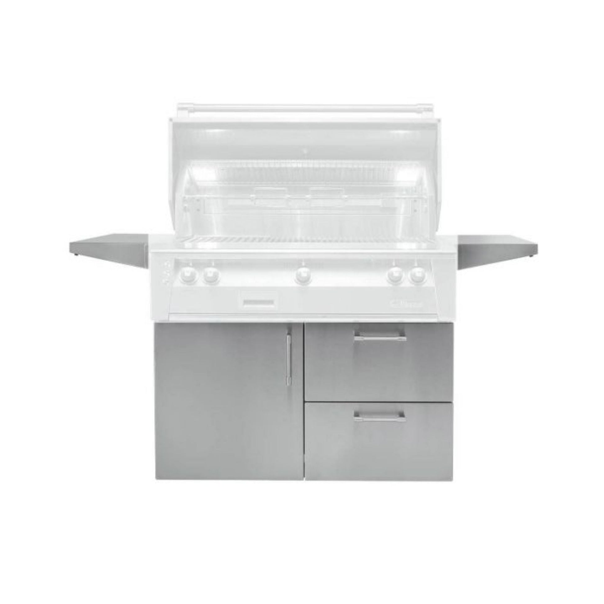 Alfresco 42" Signal White Matte Deluxe Cart for 42" Built-In Grill