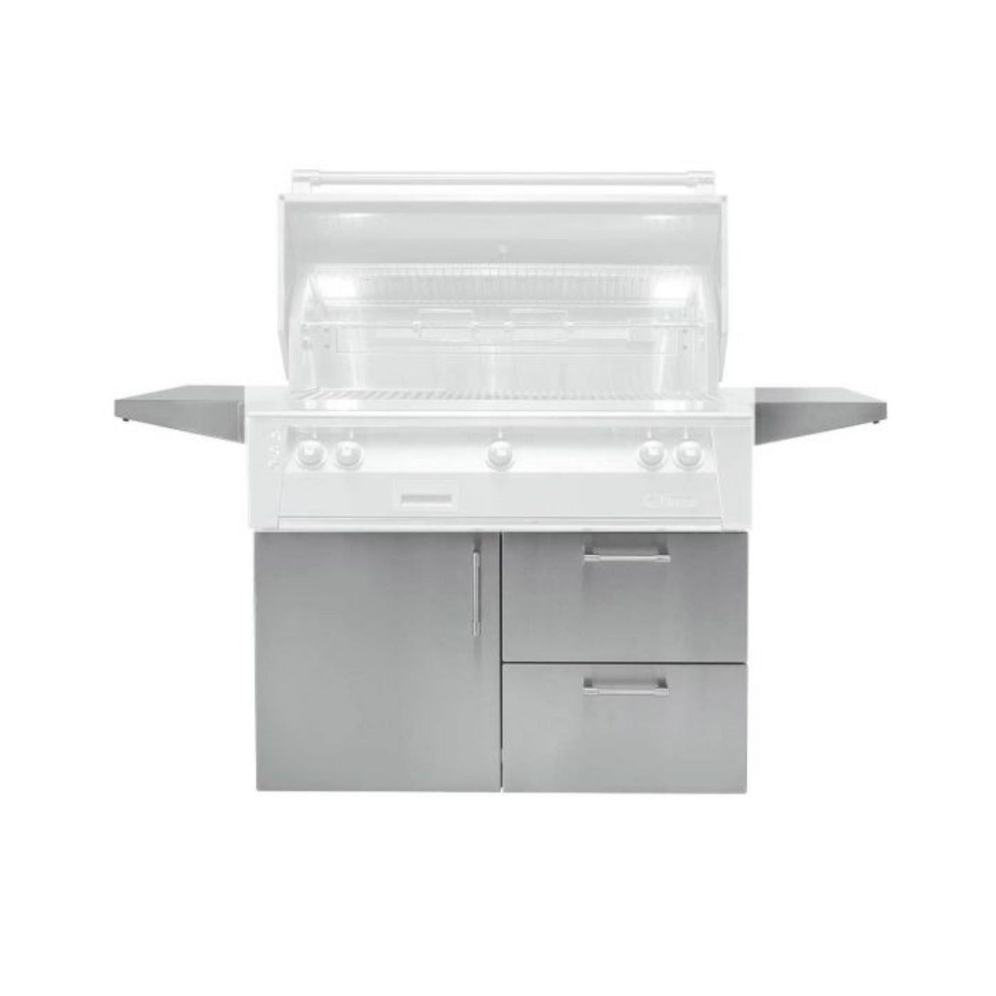 Alfresco 42" Traffic Yellow Gloss Deluxe Cart for 42" Built-In Grill