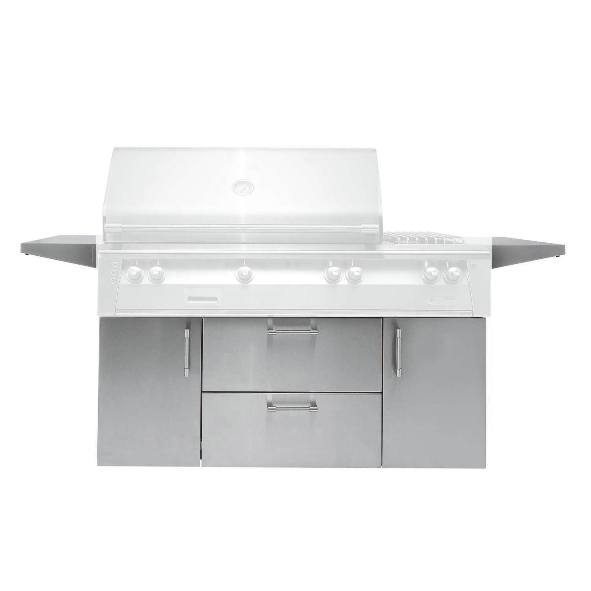 Alfresco 56" Luminous Orange Gloss Deluxe Cart for 56" Built-In Grill