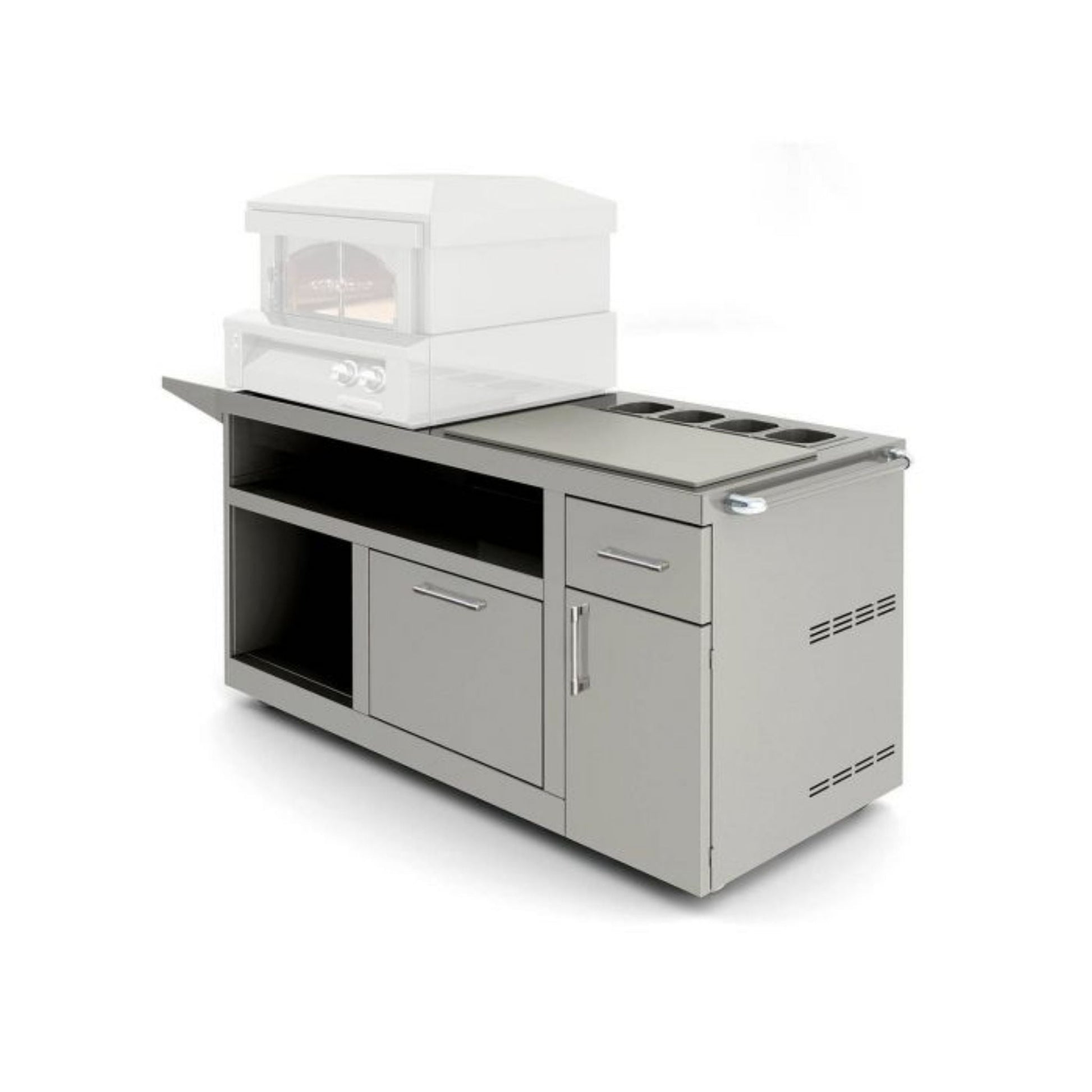 Alfresco Deluxe Pizza Prep Cart for ALF-PZA