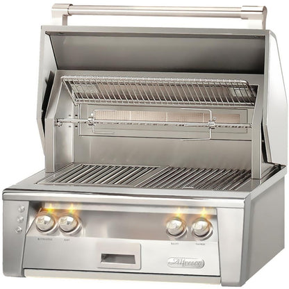 Alfresco Luxury 30" Signal White Gloss SearZone™ Natural Gas Grill Head 1 Burner + 1 Sear Burner