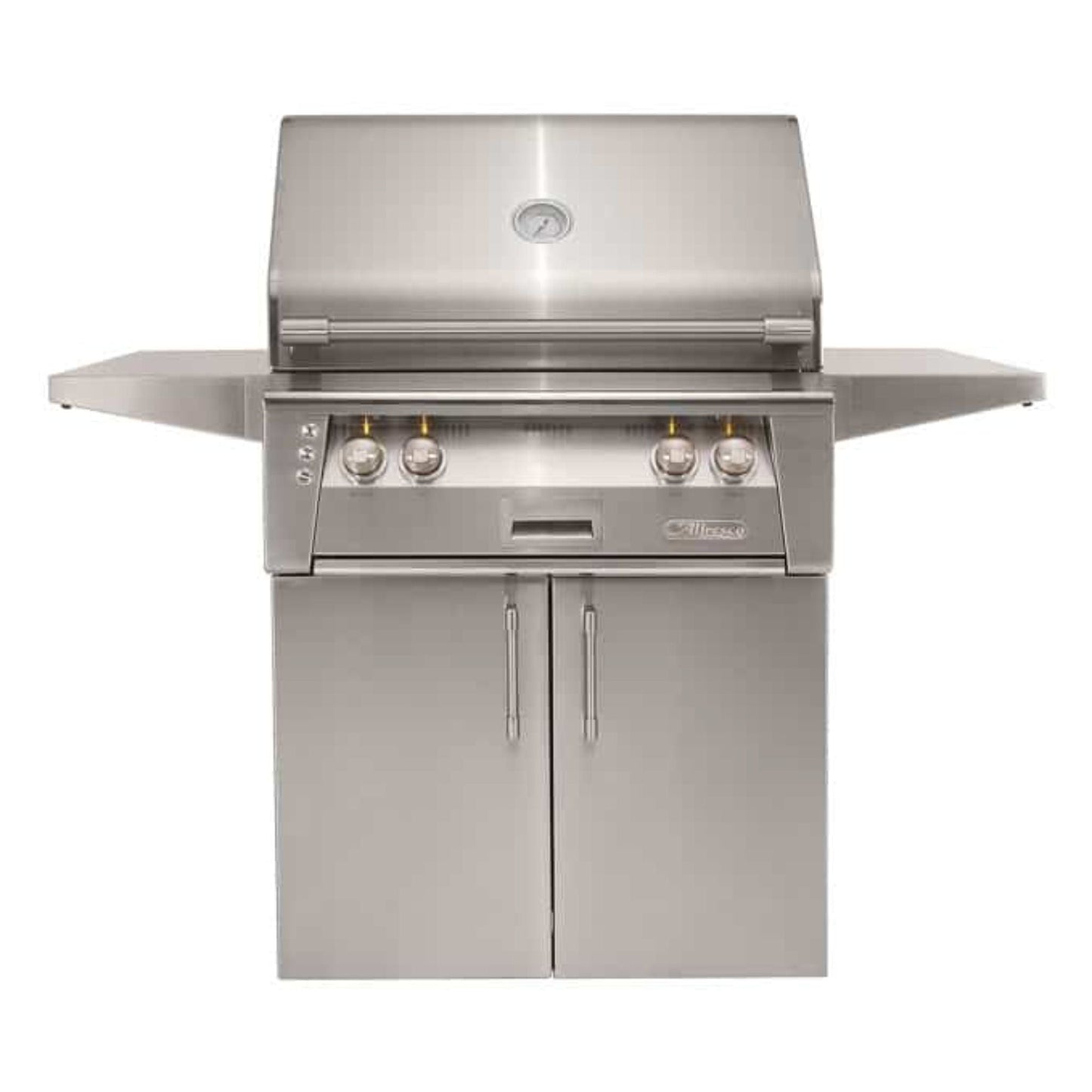Alfresco Luxury 30" Stainless Steel Standard Natural Gas Grill and Cart - 2 Burner