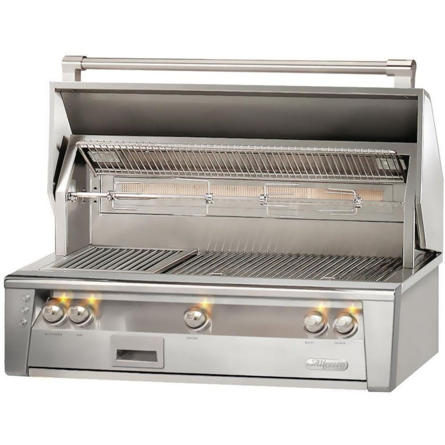 Alfresco Luxury 42" Carmine Red Gloss Standard Grill Head 3 Burner Natural Gas Built-In Grill