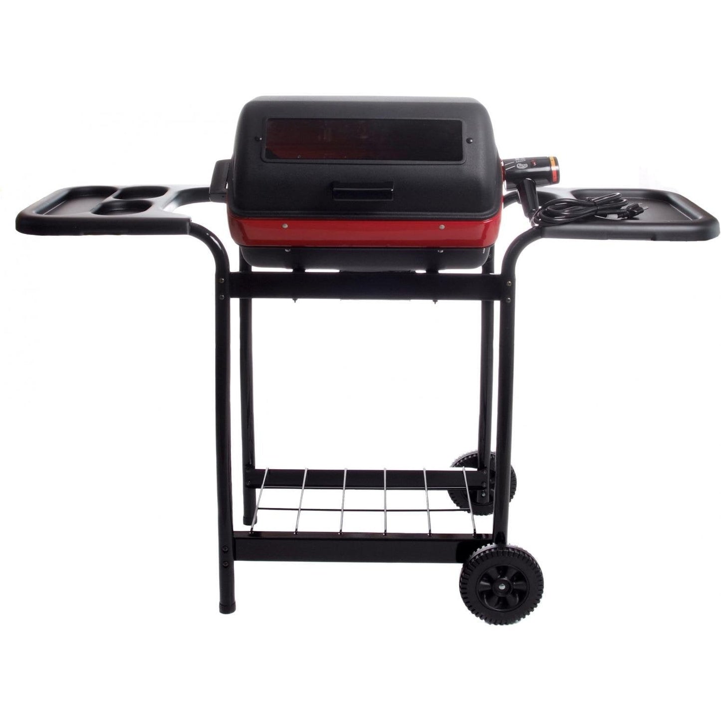 Americana 19" Black Electric Cart Grill with Polymer Side Tables
