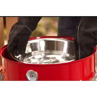 Americana 21" Red 4-in-1 Dual Fuel Smoker and Grill