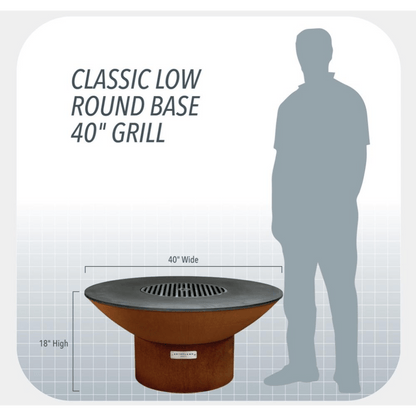 Arteflame 40" Fire Pit Low Round Base Only