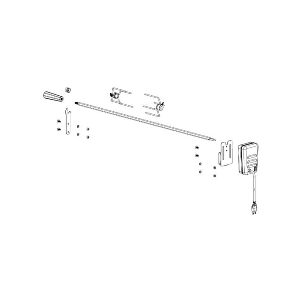 Artisan Rotisserie Kit for Eagle Series 26" Grill