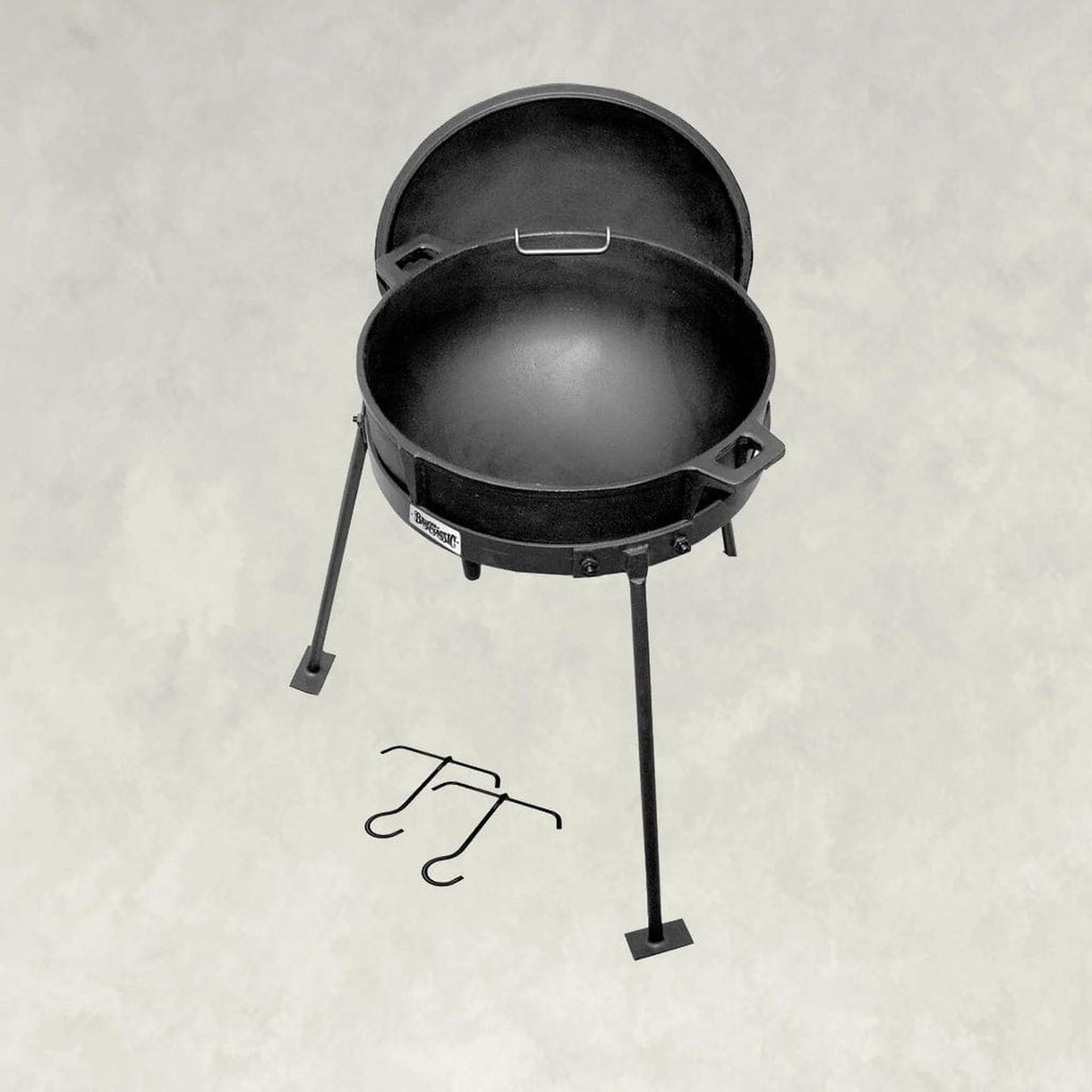 Bayou Classic CI7010 10gal Jambalaya Kettle Cast Iron Lid And Stand