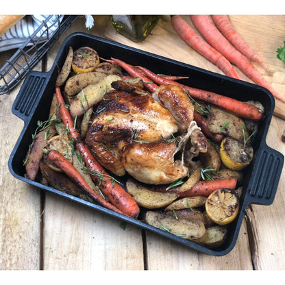 Bayou Classic 13" Cast Iron Rectangular Cake Pan