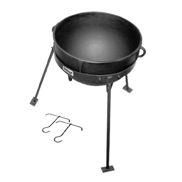 Bayou Classic CI7455 14 Inch Cast Iron Gypsy Jambalaya Cooking Pot, Black