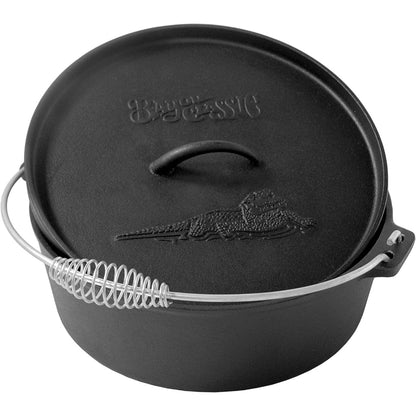 Bayou Classic 12-Quart Cast Iron Dutch Oven and Basket in the Cooking Pots  department at