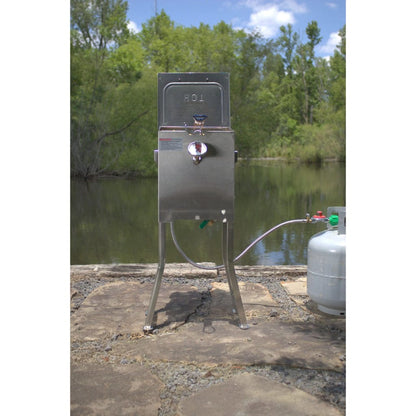 Bayou Classic 2.5-Gallon Bayou Stainless Steel Outdoor Propane Gas Fryer