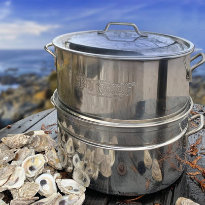 Bayou Classic 4-Gallon Stainless Steel Half-Bushel Seafood Steamer