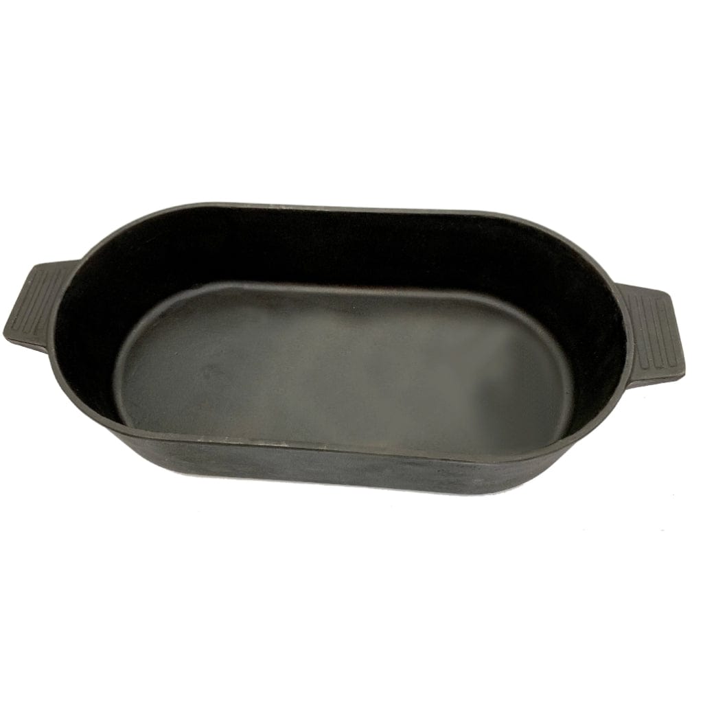 Bayou Classic 7415 6 Qt. Oval Cast Iron Roaster Pot with Lid and