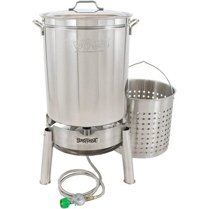 Bayou Classic 62-Quart Stainless Steel Outdoor Propane Gas Boil/Steam Cooker Kit