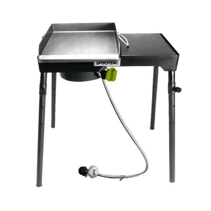 Bayou Classic Single Outdoor Propane Gas Patio Camp Stove w/ Griddle