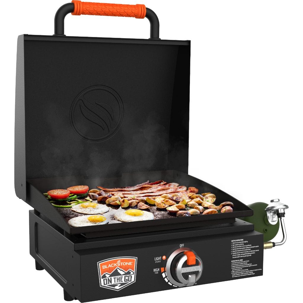 Blackstone 17" On The Go Tabletop Propane Gas Griddle with Hood