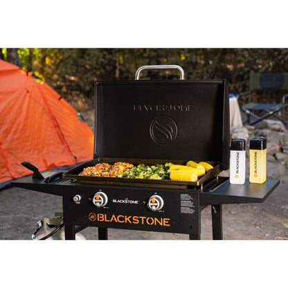 Blackstone 28" 2-Burner Propane Gas Griddle Cooking Station with Hood
