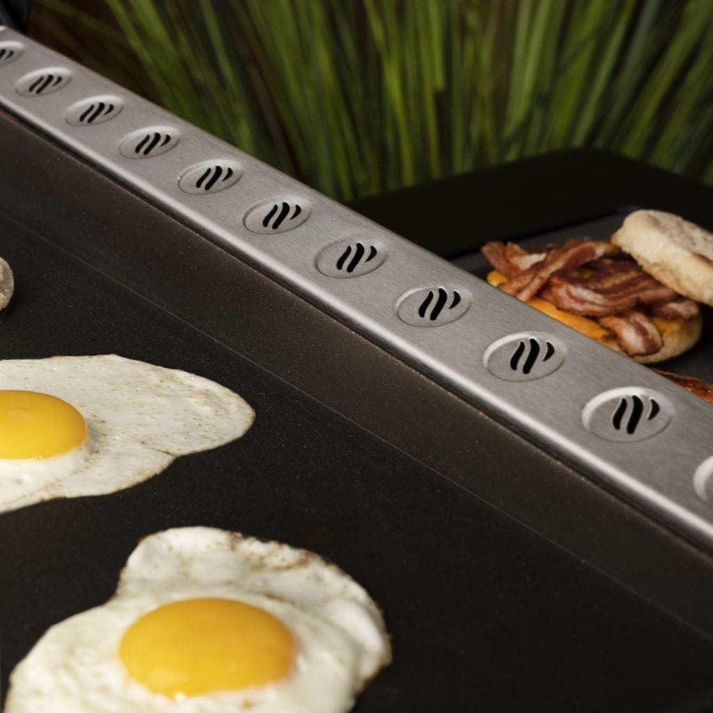 6 Piece Griddle Breakfast Kit, Griddle Accessories Set for Blackstone,  Include Cast Iron Bacon Press, Pancake Batter Dispenser, Fried Egg Rings  Molds 