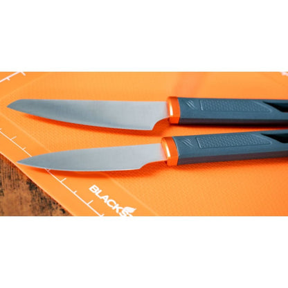 Blackstone Portable Knife Set Prep Mat Salt Pepper Case