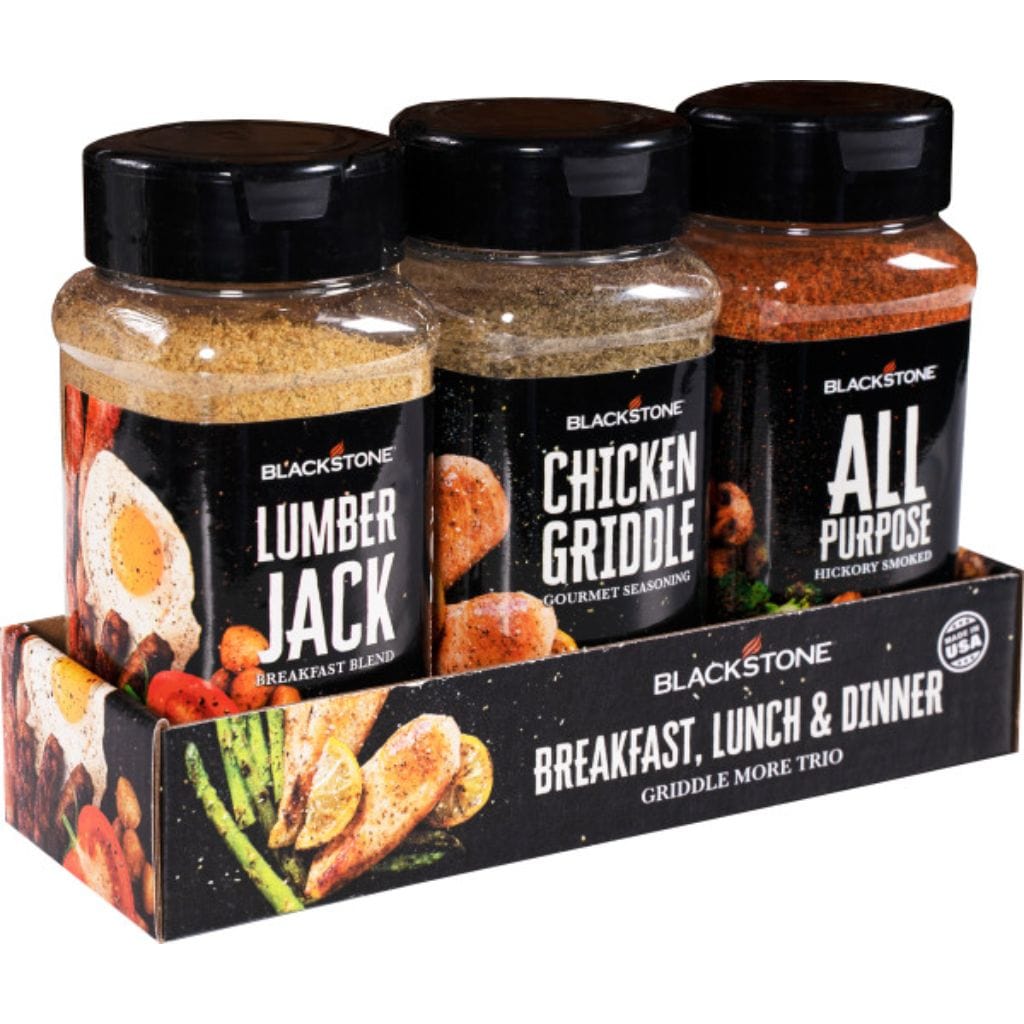 Blackstone Griddle More Trio - Breakfast Lunch and Dinner Seasoning