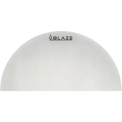 Blaze 15" 4 in 1/Half Round Stainless Steel Cooking Plate/Heat Deflection Plate