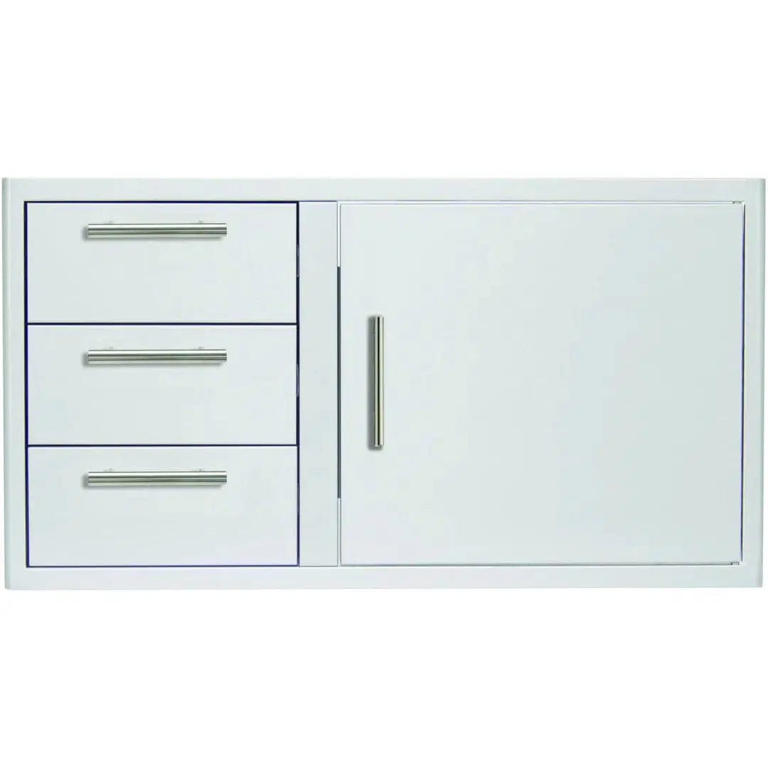 Blaze 39" Access Door & Triple Drawer Combo With Soft Close Hinges and Lights