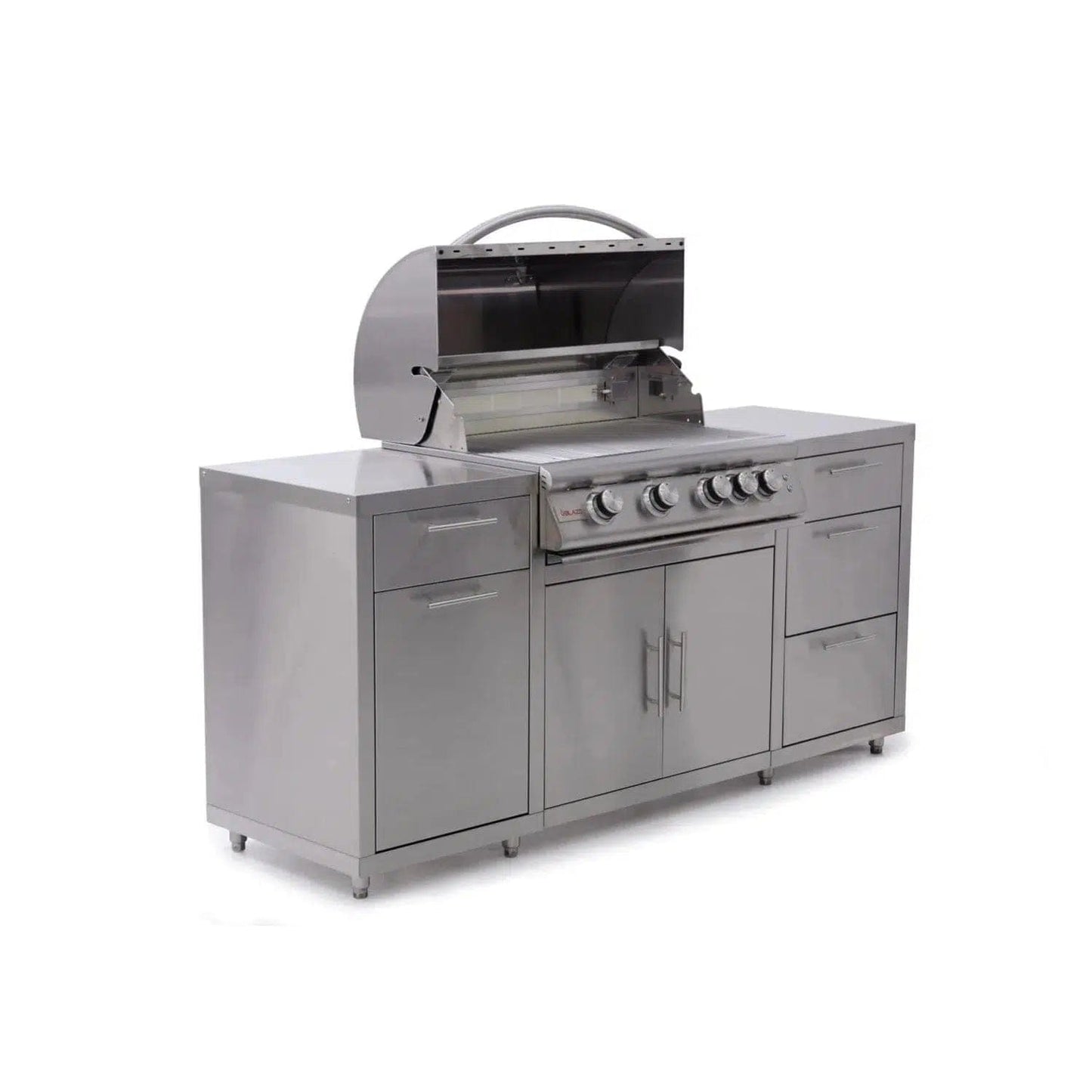 Blaze 72" Stainless Steel BBQ Island With 32" 4-Burner Premium LTE Natural Gas Grill