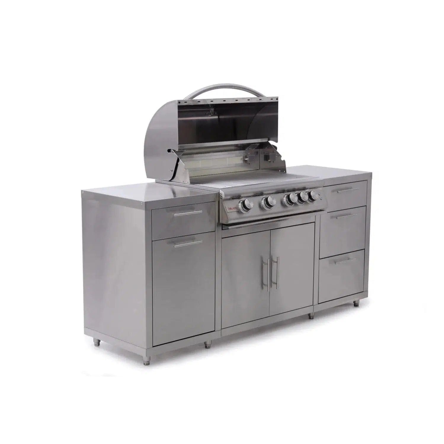 Blaze 72" Stainless Steel BBQ Island With 32" 4-Burner Premium LTE Natural Gas Grill