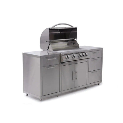 Blaze 72" Stainless Steel BBQ Island With 32" 4-Burner Premium LTE Natural Gas Grill