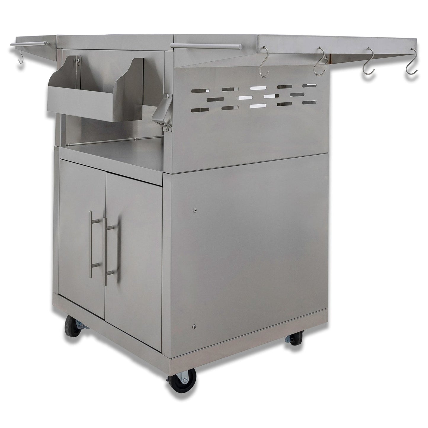 Blaze Cast Stainless Steel Grill Cart for Kamado Grill