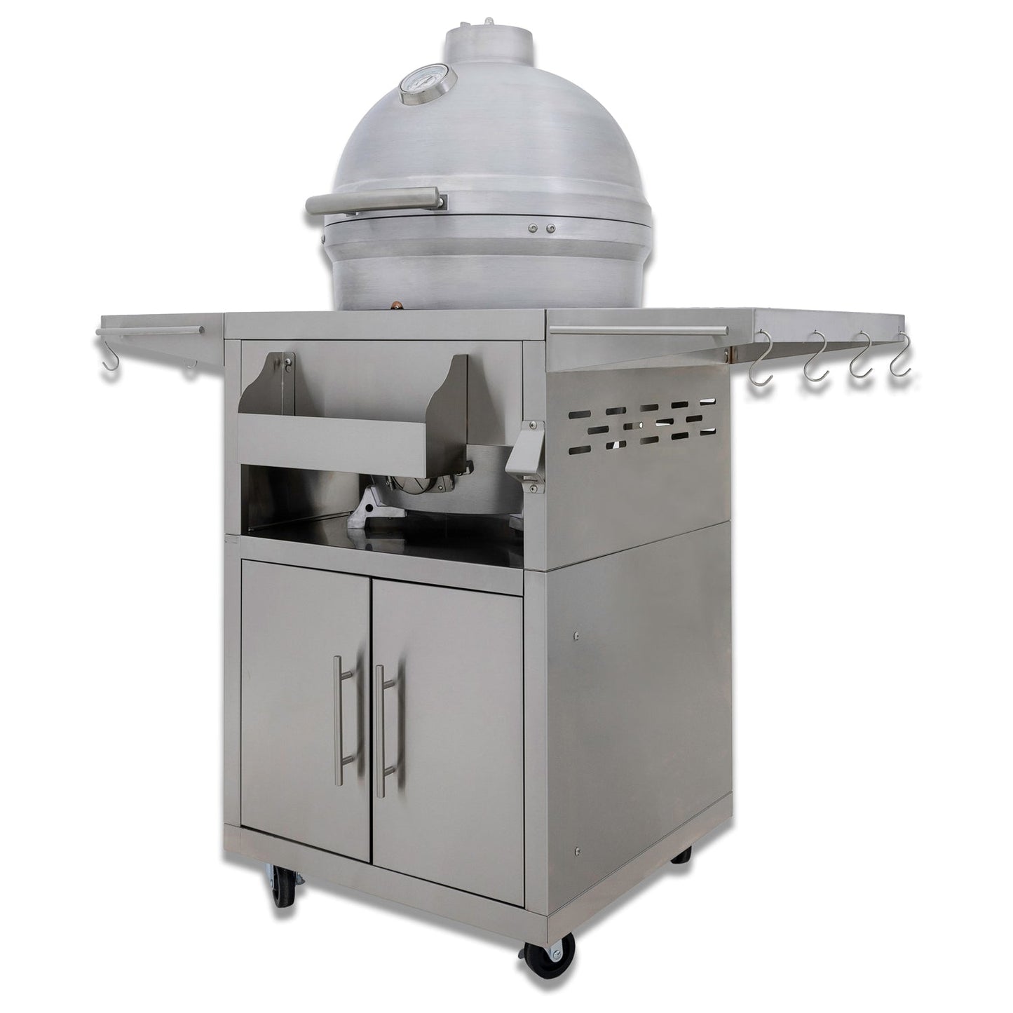 Blaze Cast Stainless Steel Grill Cart for Kamado Grill