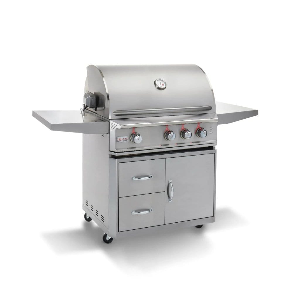Blaze Professional LUX 34" 3-Burner Freestanding Gas Grill with Rear Infrared Burner