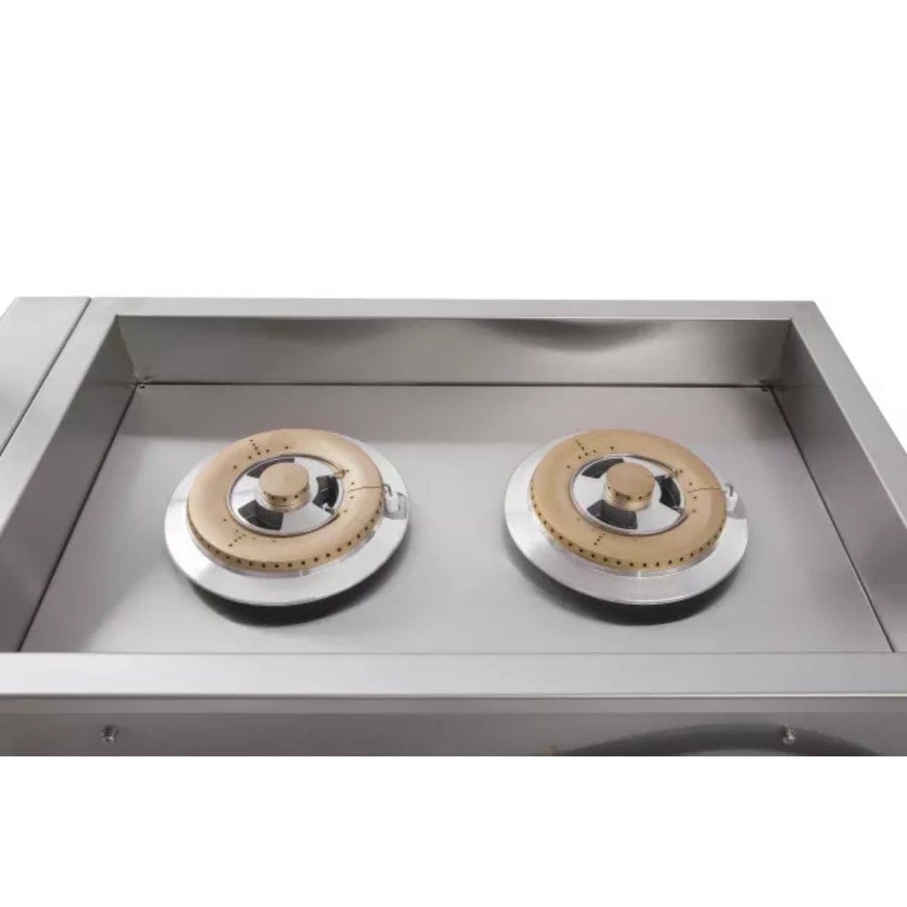 Bonfire Outdoor 13" Stainless Steel Double Drop-In Side Burner