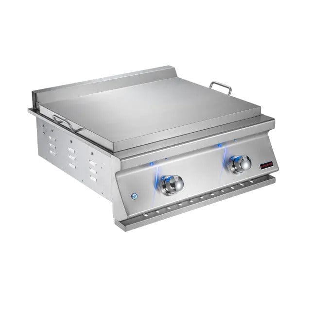 Bonfire Outdoor 28" 2-Burner Built-In Natural Gas Griddle