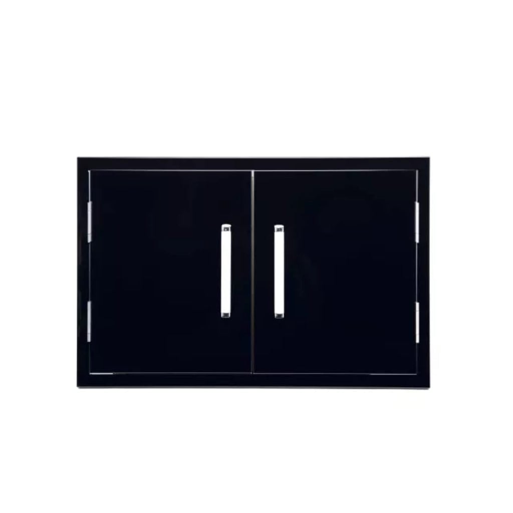 Bonfire Outdoor 33" Black Double Door Cabinet