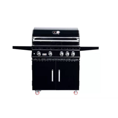 Bonfire Outdoor Black Series 34" 4-Burner Freestanding Propane Grill with Infrared Rear Burner