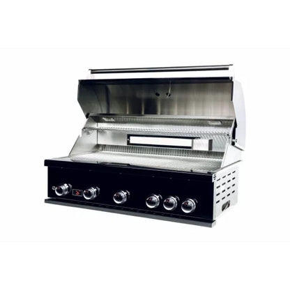 Bonfire Outdoor Prime 500 Series 42" Black Stainless Steel 5-Burner Built-In Liquid Propane Gas Grill With Infrared Rear Burner